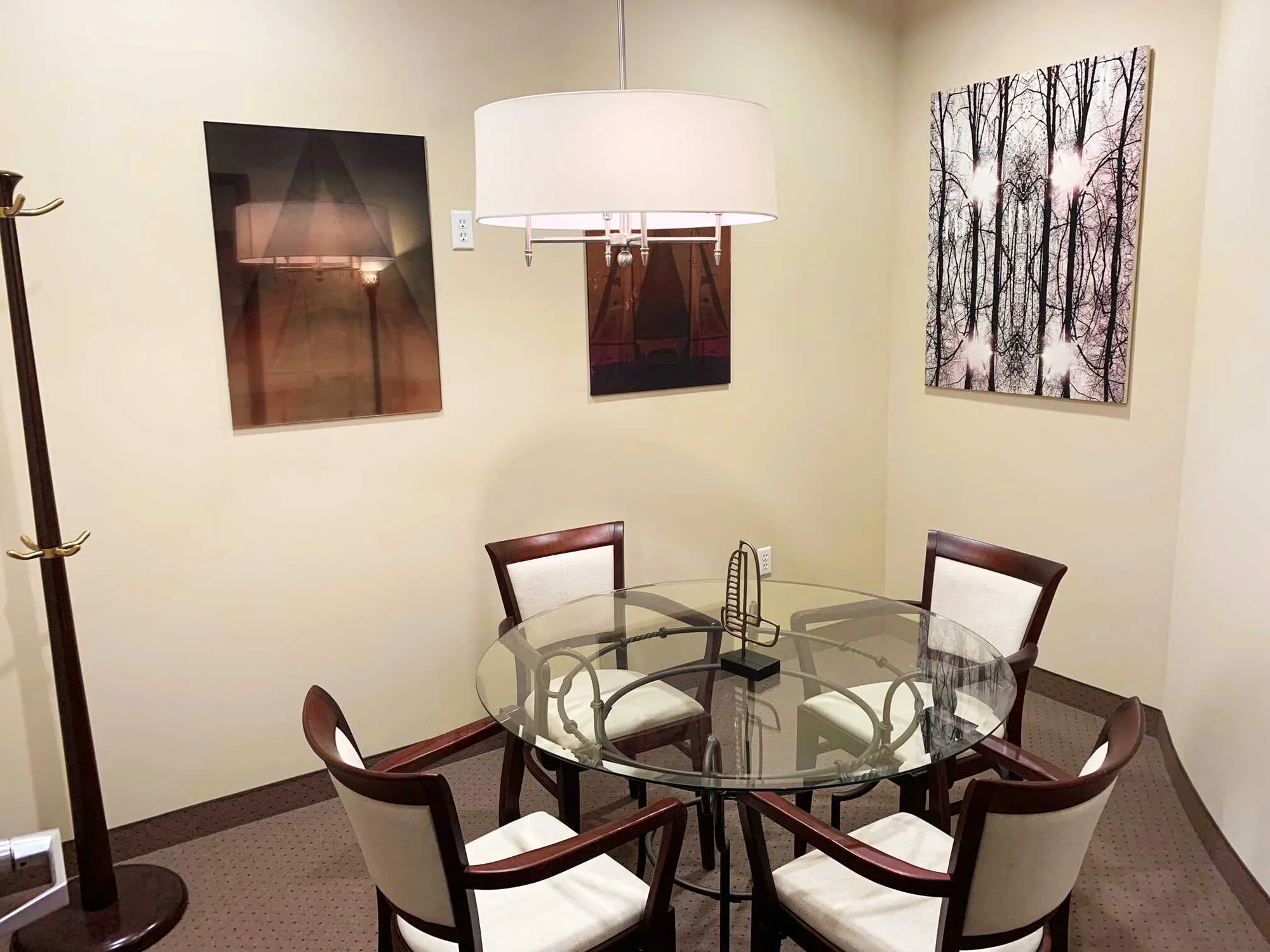Private consultation room with seating